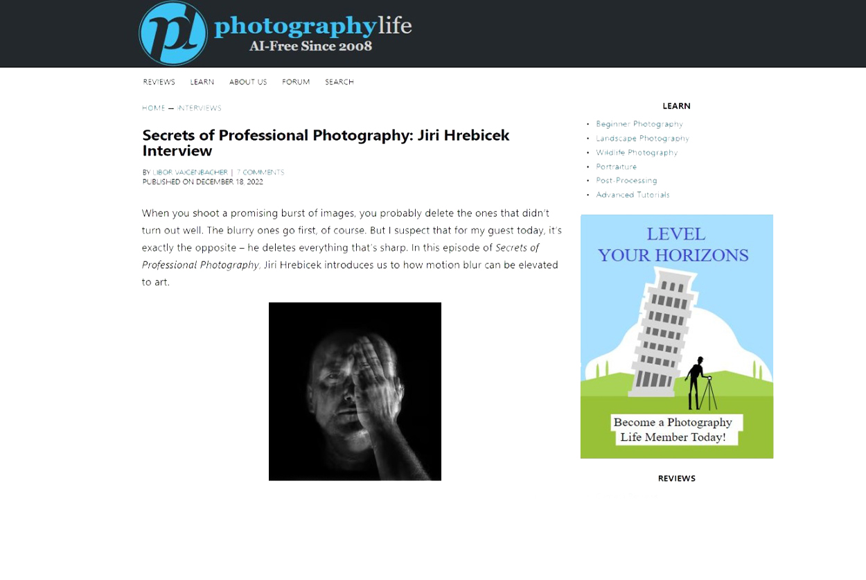 INTERVIEW (PHOTOGRAPHY LIFE)